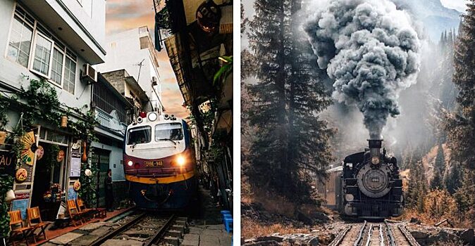 Дух захватывает: 7 поездов, которые проходят через самые красочные и необычные места