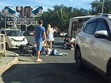 В Челябинске произошла серьезная авария с участием байкера