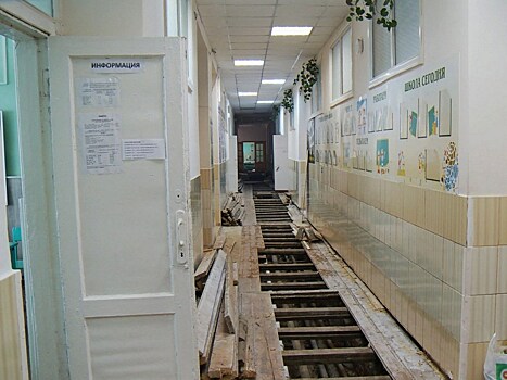 Крупные ремонтные работы идут в школе № 28 Вологды