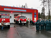 Новое пожарное депо построено в поселке Семиозерье Выборгского района Ленобласти