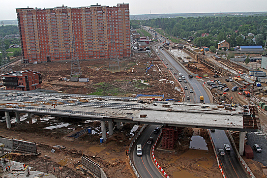 Одна из подмосковных строительных площадок