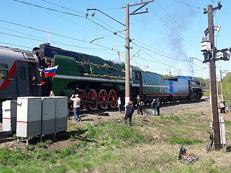 Акция «Поезд Победы» состоялась в Волоколамске