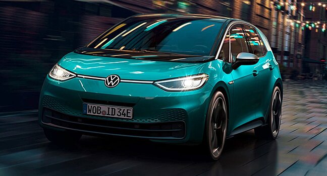 Электрический Volkswagen ID.3 пользуется популярностью в Европе