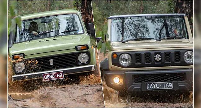 Австралийцы сравнили версию Lada Niva 1988 года с современным Suzuki Jimny