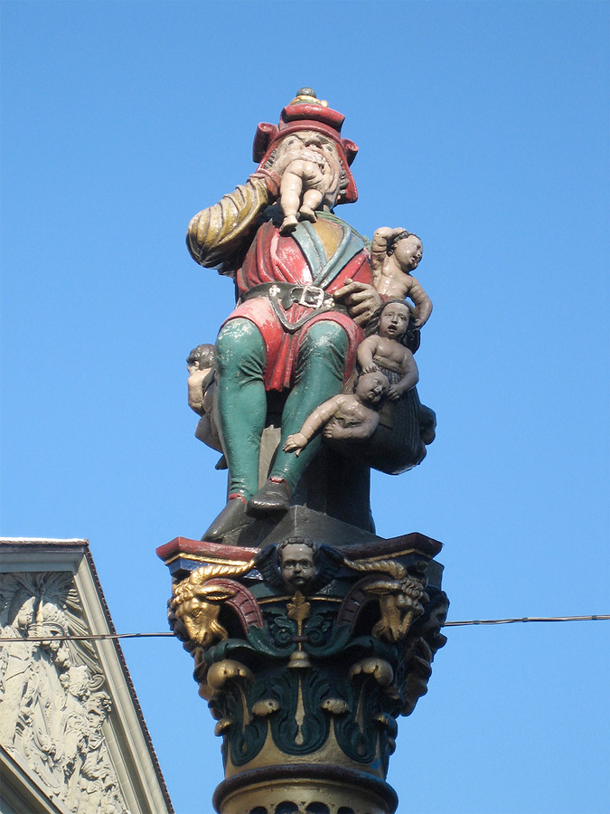 Фонтан «пожирающий детей», Берн, Швейцария, Европа