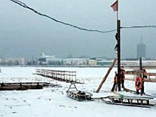 В Архангельске открыли пешеходную ледовую переправу на Кегостров