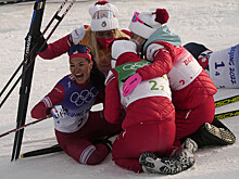 Женская сборная России выиграла эстафету на Олимпиаде-2022
