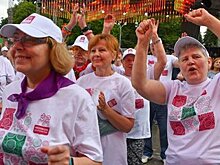 Москвичи старшего возраста установили мировой рекорд по танцам