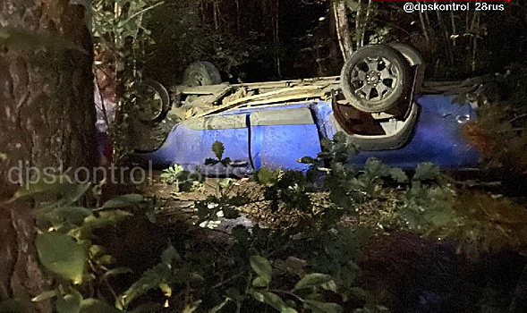 Угнанный в Чигирях автомобиль нашли на трассе перевёрнутым, в Сети появилось видео с места аварии