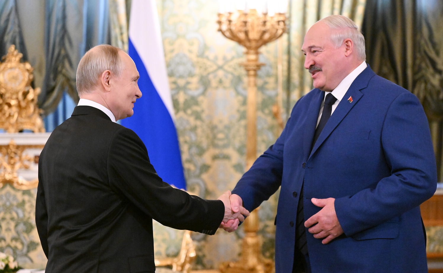 Путин поприветствовал Лукашенко одним английским словом