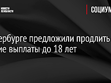 В Петербурге предложили продлить детские выплаты до 18 лет
