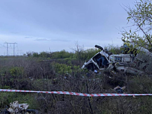 Следственный комитет показал видео с места крушения вертолёта санавиации в Волгоградской области