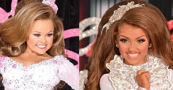 Две «мини-мисс» без косметики выглядят совершенно по-другому