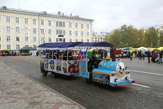 В Сыктывкаре сотрудники ГИБДД оштрафовали водителя детского паровозика