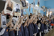 В краснодарских школах провели акцию "Бессмертный полк"