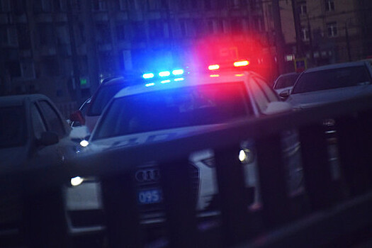 В Москве иномарка врезалась в патрульные автомобили, два инспектора ГИБДД пострадали