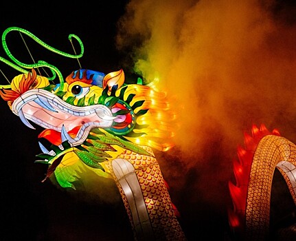 В Петербурге проходит фестиваль гигантских китайских фонарей