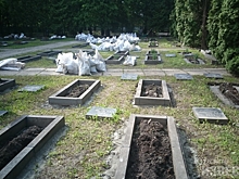 Курск. Офицерское кладбище начали бетонировать