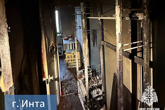 Два пожара в жилых домах произошли за сутки в Коми: в Инте спасли 25 жильцов