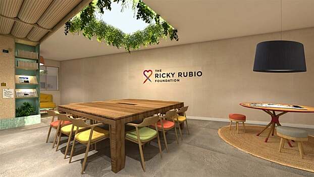 Рикки Рубио открыл комнату для посещения раковых больных в больнице Барселоны