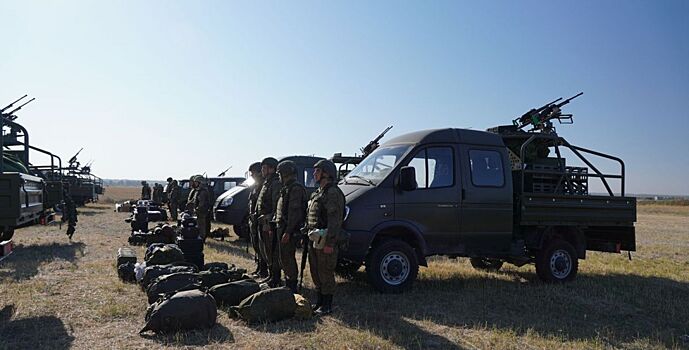 На полигоне ЮВО завершилась подготовка мобильных огневых групп подавления воздушных целей