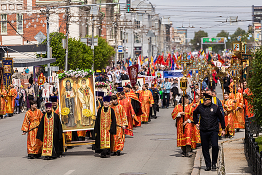 Общегородской крестный ход прошел в Новосибирске 26 мая