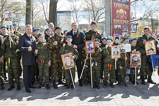 Военнослужащие ВВО в Южно-Сахалинске открыли Парады в честь Дня Победы на Дальнем Востоке