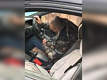 Пьяный водитель так и не заметил, что остановился после ДТП. Видео