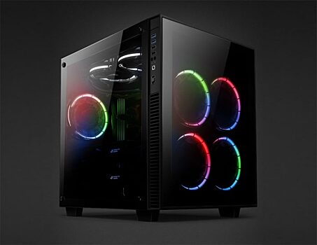 Anidees AI Crystal Cube RGB — эффектный двухсекционный корпус