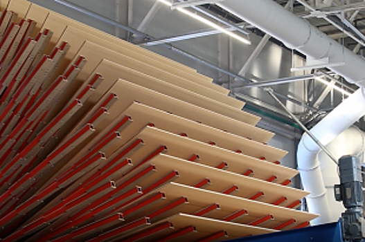 Первую партию MDF плит, произведенных в Павловске, отправили в Новосибирск