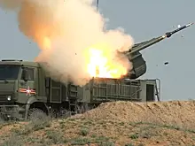 Минобороны показало видео боевого дежурства "Панцирей" в Курской области