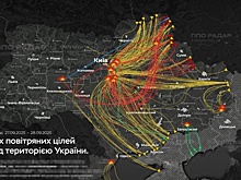Появилась схема ночного удара ВС РФ по Украине