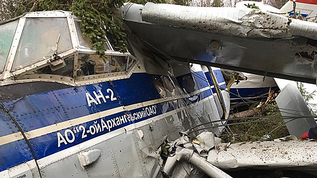 Ан-2 совершил жесткую посадку под Архангельском