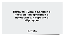 Hurriyet: Турция делится с Россией информацией о причастных к теракту в «Крокусе»