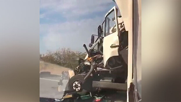 Страшная авария с грузовиком в Ставрополье попала на видео