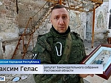 Чудотворную икону Богородицы передали донские депутаты в Свято-Митрофановский храм Луганска