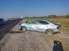 Молодая женщина разбилась на трассе в Новосибирской области