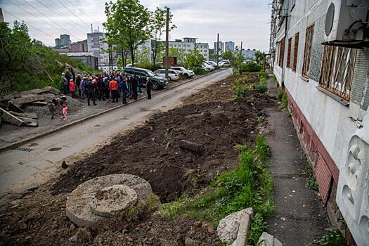 Мэрия Владивостока отозвала ордер на земляные работы в районе дома на ул. Толстого, 25