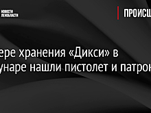 В камере хранения «Дикси» в Коммунаре нашли пистолет и патроны