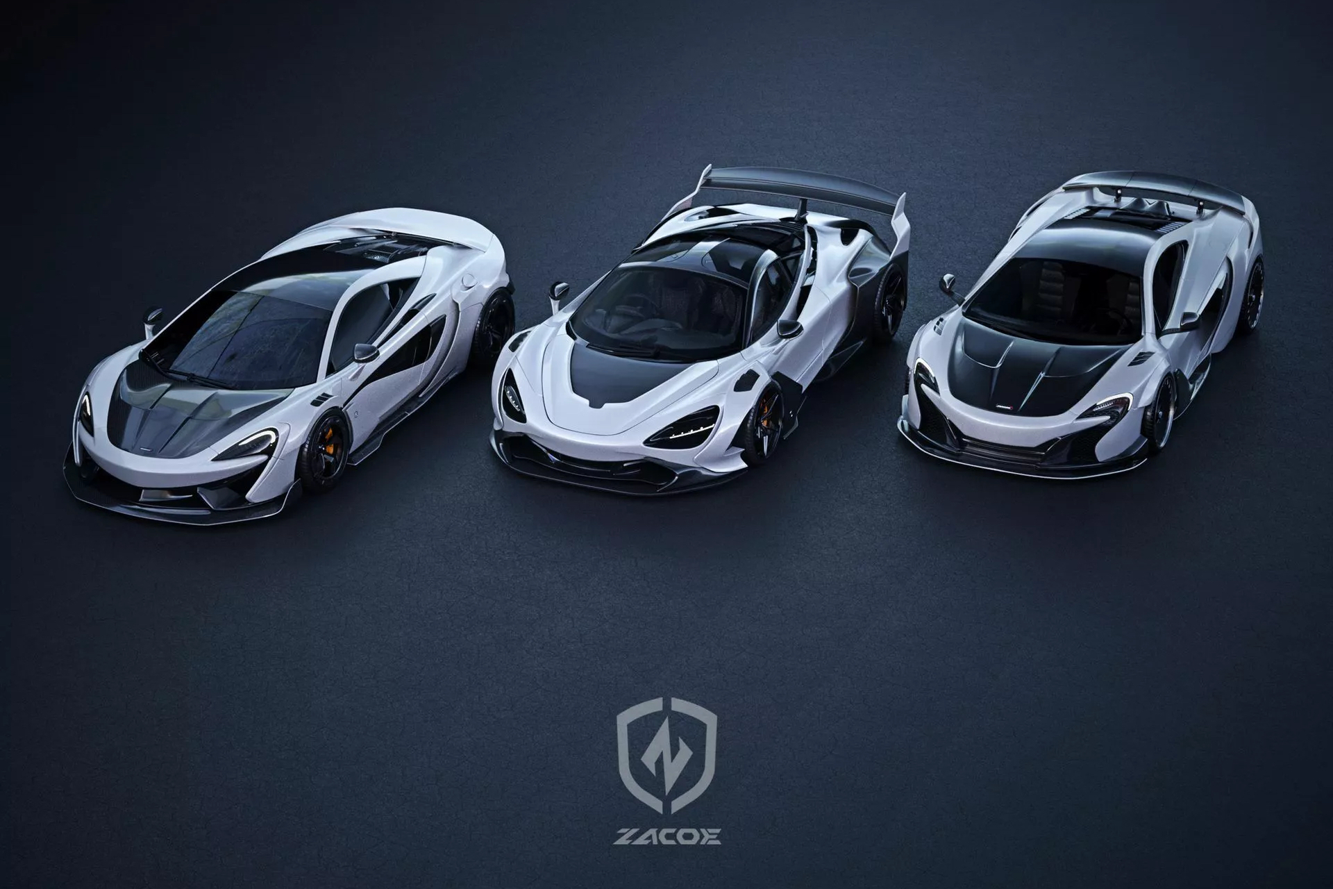 Supercar MCLAREN Sport сзади