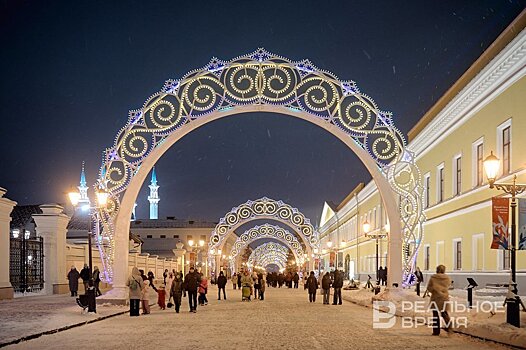 В новогодние выходные Казань посетили более 200 тыс. туристов
