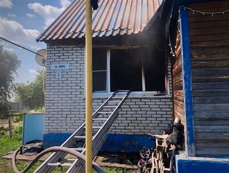 Пожарные спасли ребенка из горящего дома в Безенчукском районе