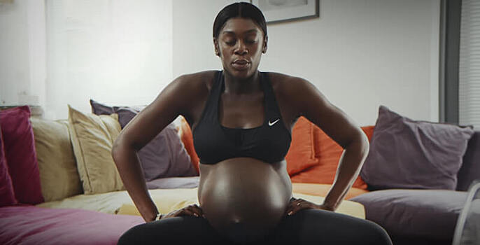 Nike посвятил рекламную кампанию силе женщин во время беременности и материнства