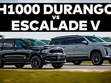 Видео: Cadillac Escalade V и Dodge Durango SRT Hellcat от Hennessey свели в гонке по прямой
