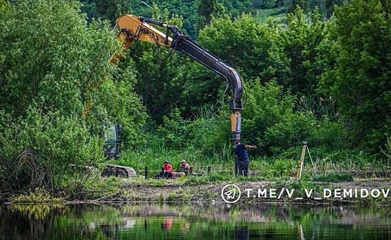 В Белгороде продолжается строительство второй очереди набережной парка «Берега»