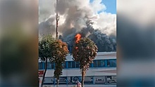 Мощный взрыв прогремел во время пожара на фабрике в Белоруссии: видео