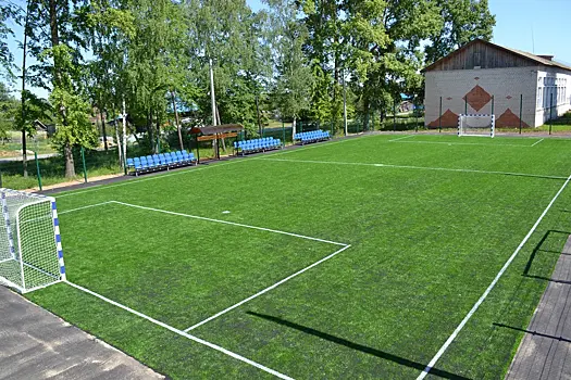 Сразу две новые спортивные площадки открыли в рабочем поселке Тонкино Нижегородской области