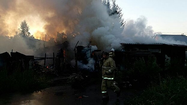 Несколько хозпостроек и автомобиль подожгли в Алматы