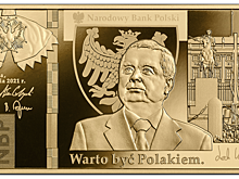 Лех Качиньский на новых монетах и банкнотах