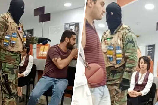 Правоохранители задержали захватившего заложников в банке в Кутаиси мужчину